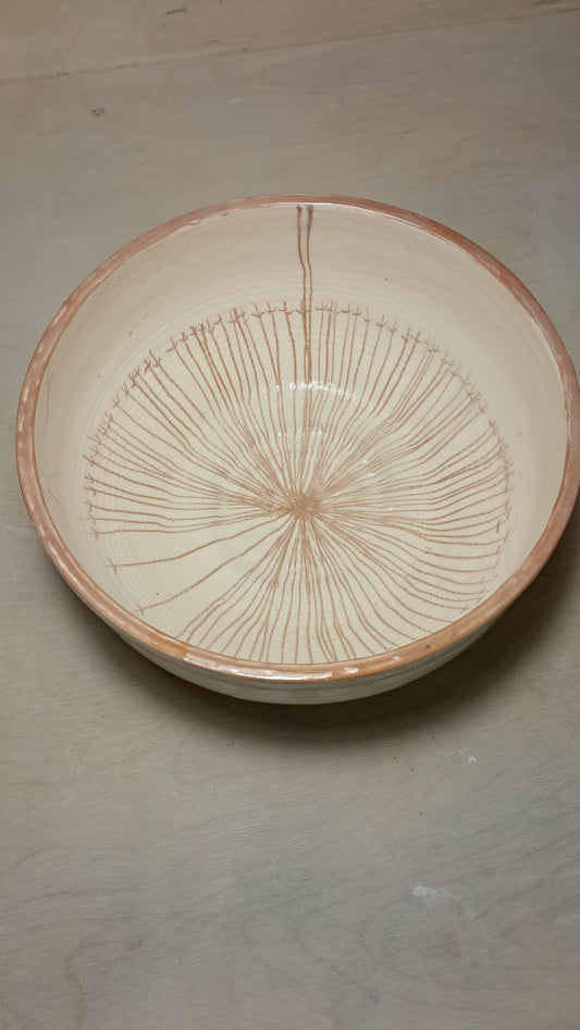 "Anemoni" Big Terracotta Salad Bowl