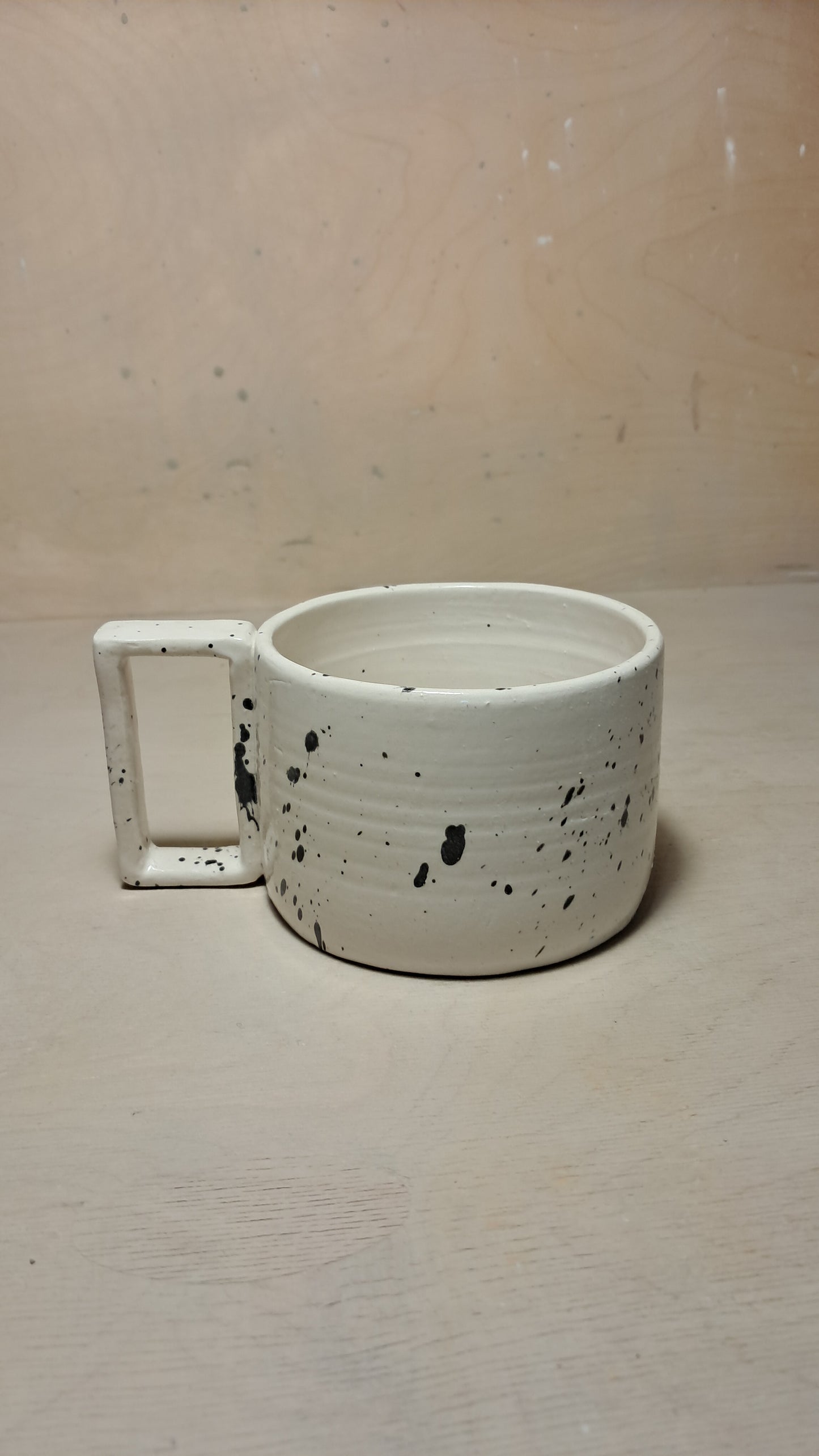 "Jenny" Speckled White Mug