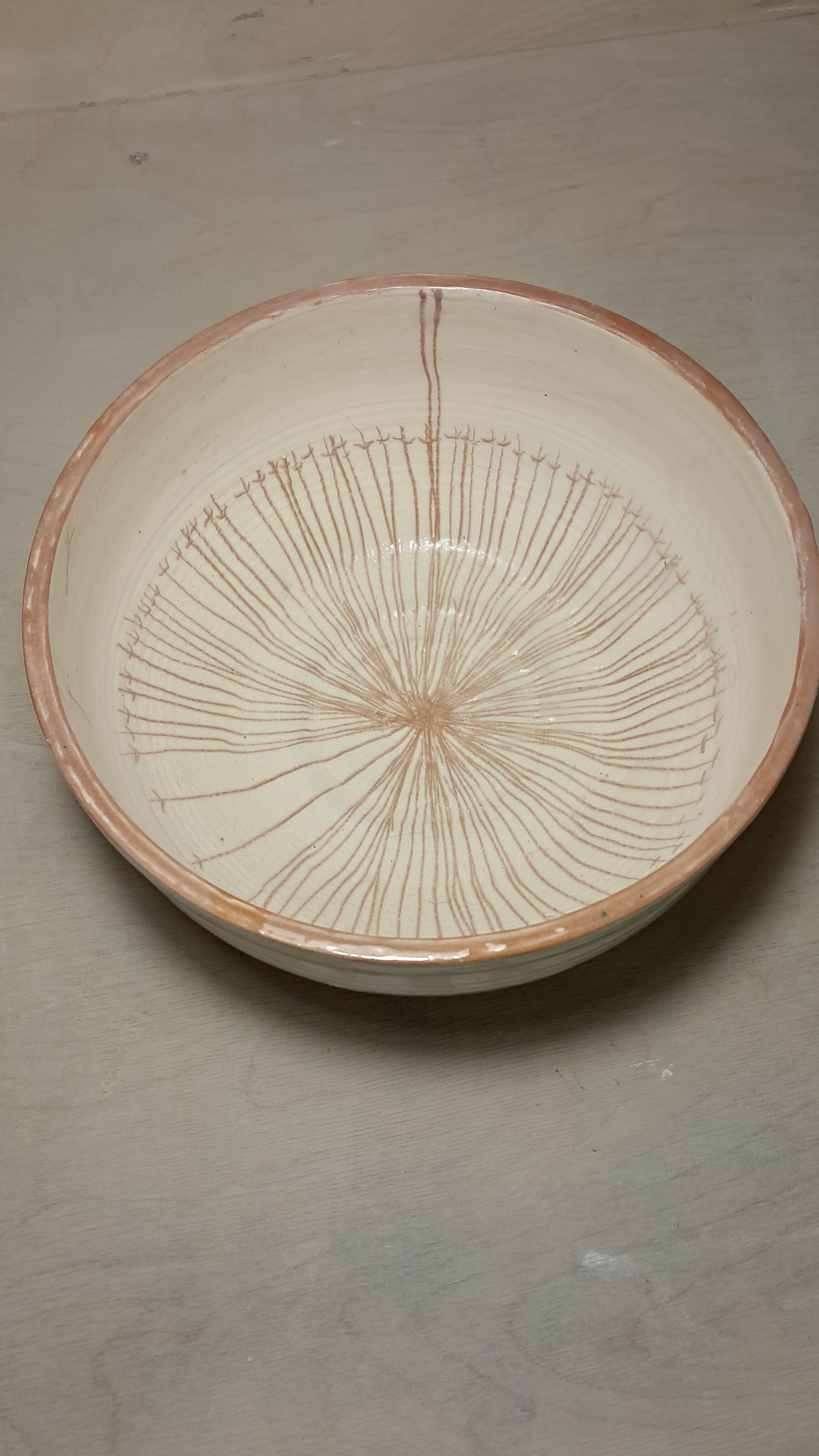 "Anemoni" Big Terracotta Salad Bowl
